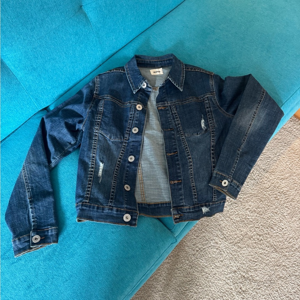 Hudson Jeans Dark Blue Womens stretch Denim Jacket